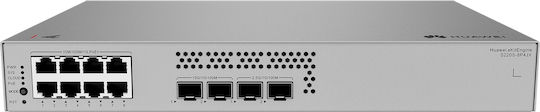 Huawei S220S-8P4JX Managed L2 PoE+ Switch με 8 Θύρες Gigabit (1Gbps) Ethernet και 4 SFP Θύρες