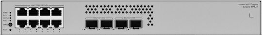 Huawei S220S-8P4JX Managed L2 PoE+ Switch με 8 Θύρες Gigabit (1Gbps) Ethernet και 4 SFP Θύρες