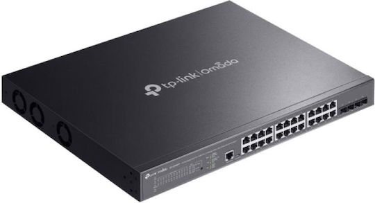TP-LINK SG3428XMPP Managed L2 PoE++ Switch with 24 Gigabit (1Gbps) Ethernet Ports and 4 SFP Ports
