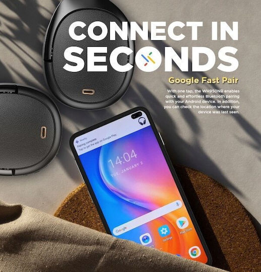 Edifier WH950NB Wireless / Wired Over Ear Headphones with 34 hours of Operation and Quick Charge Black