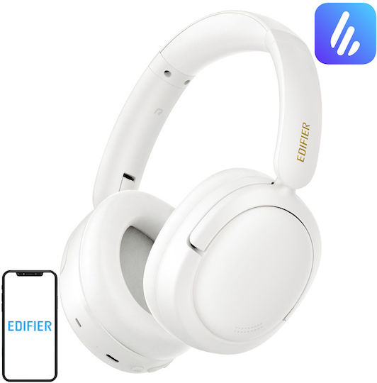 Edifier W800BT SE Căști Over Ear Wireless / Cu Fir cu 45 de Ore Autonomie și Încărcare Rapidă Albe