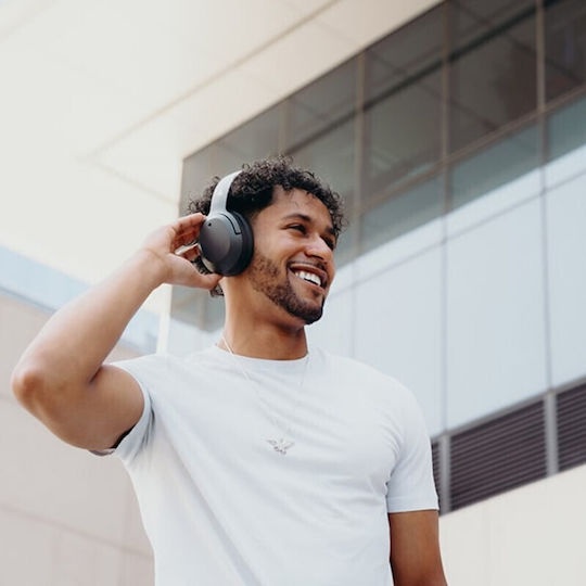 Edifier W820NB Plus v2.0 Wireless / Wired Over Ear Headphones with 49 hours of Operation Gray