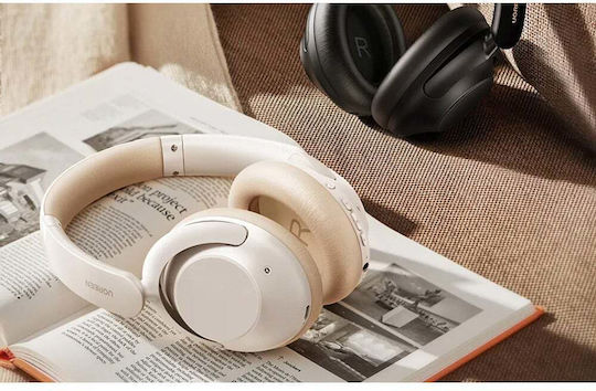 Ugreen HP202 HiTune Max5 Ασύρματα / Ενσύρματα Over Ear Ακουστικά με 90 ώρες Λειτουργίας και Quick Charge Λευκά