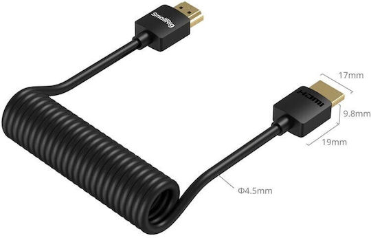 SmallRig 4963 Spiralkabel HDMI Vollständig
