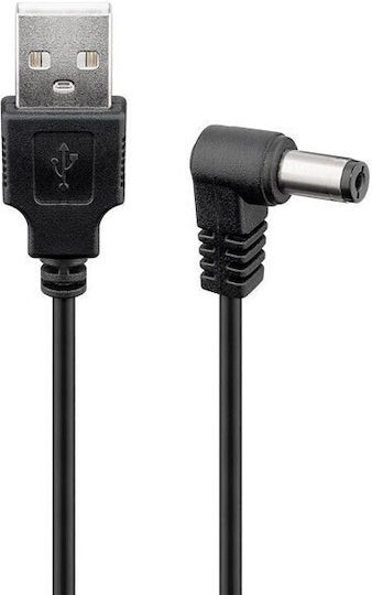 Powertech USB 2.0 Kabel USB-A-Stecker - DC Schwarz 1.5m CAB-U121