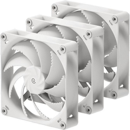 HAVN H12 Case Fan 120mm (2100rpm) With White Lighting And 4-Pin PWM Connection White