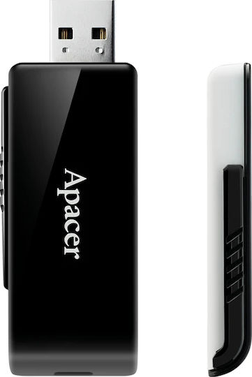 Apacer AH350 32GB USB 3.0 Stick Μαύρο