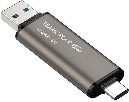 TeamGroup 1.0TB USB 3.2 SSD Stick με σύνδεση USB-A & USB-C Μαύρο