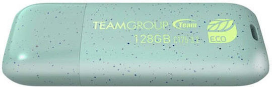 TeamGroup C175 Eco 128GB USB 3.2 Stick Πράσινο
