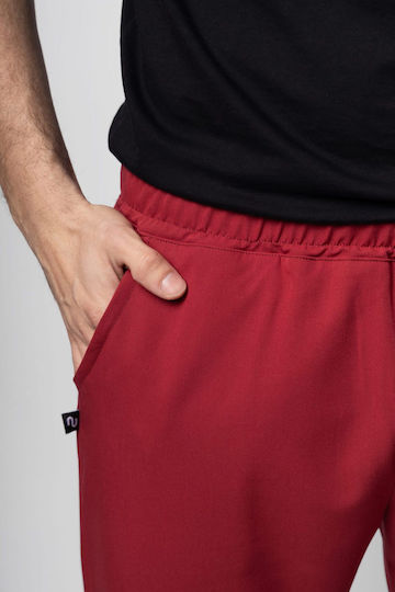 Numascrubs Male Medical Pants Burgundy