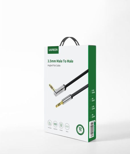 Ugreen 3.5mm Male to 3.5mm Male Audio Cable Black 1m with Gold Plated Terminals 10597