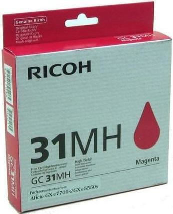 Ricoh GC31MH Γνήσιο Μελάνι Εκτυπωτή InkJet Ματζέντα (405703)