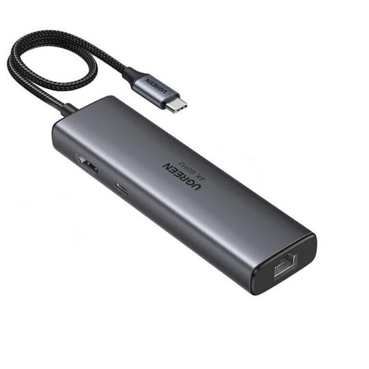 Ugreen CM512 USB-C Docking Station mit HDMI 4K PD Ethernet Gray
