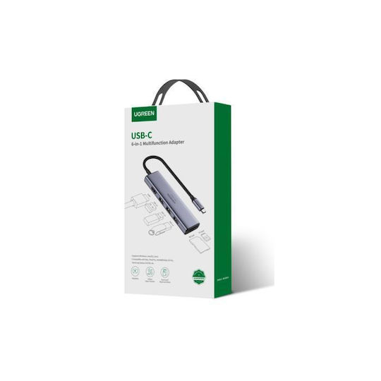 Ugreen CM511 USB-C Docking Station mit HDMI 4K Silber