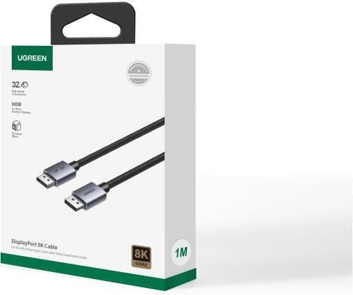 Ugreen Cable DisplayPort male - DisplayPort male 3m Μαύρο