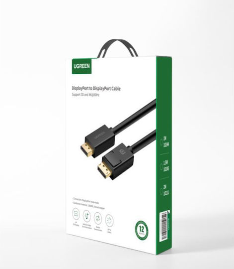 Ugreen Cable DisplayPort male - DisplayPort male 2m Black (10211)