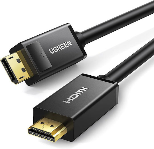 Ugreen Cable DisplayPort male - HDMI male 3m Μαύρο (10203)