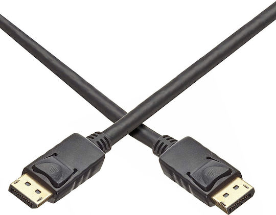 PremiumCord Cable DisplayPort male - DisplayPort male 5m Μαύρο (kport4-05)