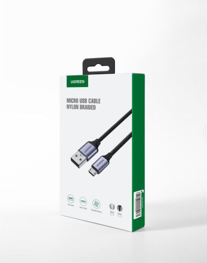 Ugreen Regular USB 2.0 to micro USB Cable Μαύρο 2m (60148)