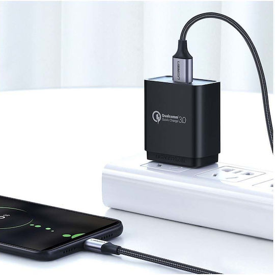 Ugreen Regular USB 2.0 to micro USB Cable Μαύρο 2m (60148)