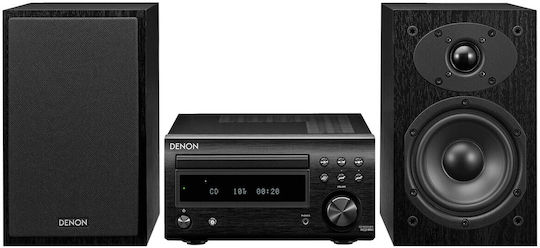 Denon Ηχοσύστημα 2.0 D-M41 RCDM41BKE2 60W με CD / Digital Media Player και Bluetooth Μαύρο