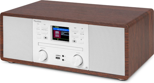 Audizio Ηχοσύστημα 2.0 Avola 102.293 με CD Player και Bluetooth Ασημί