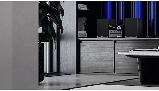 Sharp Ηχοσύστημα 2.0 XLB517 15-XLB517BK 45W με CD / Digital Media Player και Bluetooth Μαύρο
