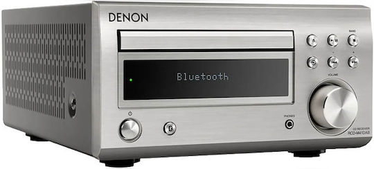 Denon Sistem audio 2 RCD-M41 DAB RCDM41DABSPEK 60W cu CD / Media digitale Player și Bluetooth Argintiu