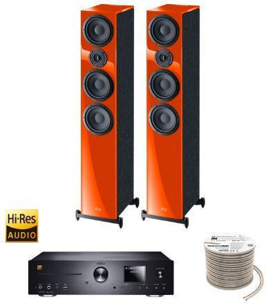 Sistem audio 2 Pachet Magnat MC 400 + HECO Aurora 700 + Cablu Oehlbach + Căști Meze 99CLASSICS MCRORA700O 100W cu CD / Media digitale Player și Bluetooth Portocaliu