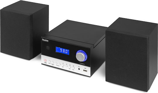 Audizio Ηχοσύστημα 2.0 Toulon 102.326 50W με CD / Digital Media Player και Bluetooth Μαύρο