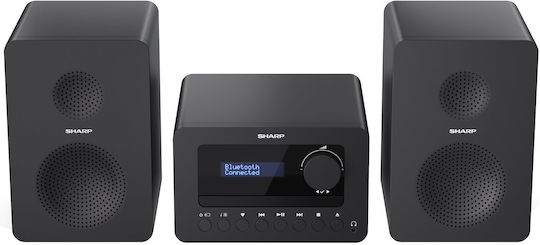 Sharp Аудиосистема 2 Tokyo XL-B520DBK 40W с CD / Цифрови медии Player и Bluetooth Черен