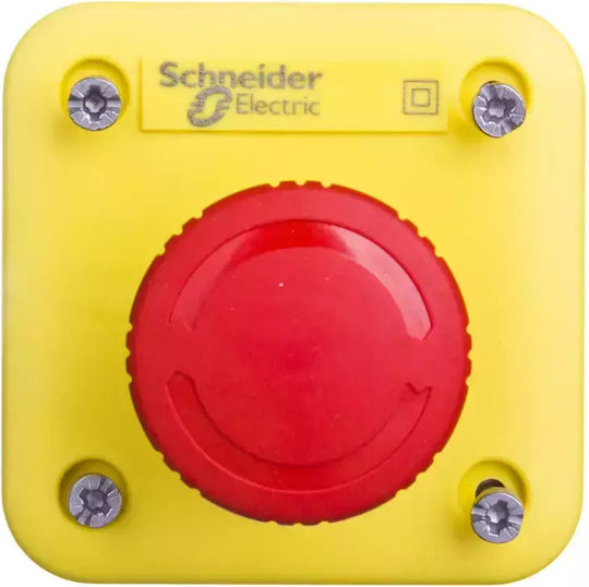 Schneider Electric Διακόπτης Μπουτόν Κίτρινο 1τμχ
