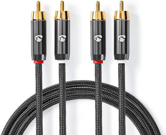 Nedis Profigold Kabel 2x RCA-Stecker - 2x RCA-Stecker 2m
