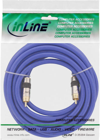 InLine Кабел RCA мъжки - RCA мъжки 5м 89805P