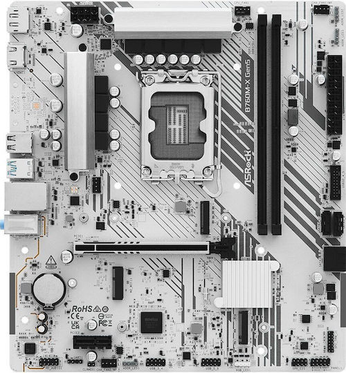 ASRock B760M-X Gen5 Дънна платка Micro ATX с Intel 1700 Сокет