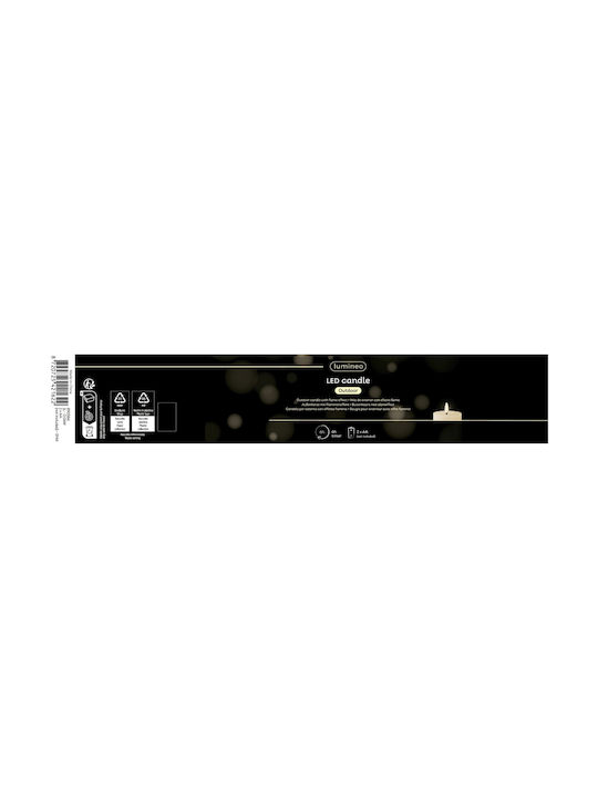 Kaemingk Διακοσμητικό Φωτιστικό LED Κερί 8.5x14εκ.