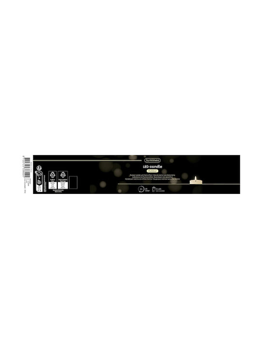 Kaemingk Διακοσμητικό Φωτιστικό LED Κερί 8.5x14εκ.