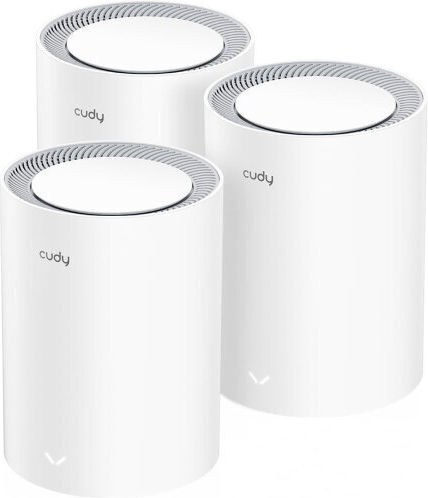 Cudy M3600 v1 WiFi Mesh Network Access Point Wi‑Fi 7 Dual Band (2.4 & 5GHz) σε Τριπλό Kit