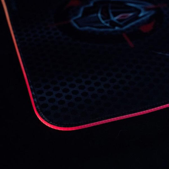Zeroground Shinto Extreme v2 Gaming Mouse Pad Medium 350mm with RGB Lighting Black MP-1900G