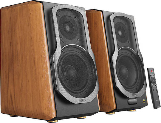 Edifier S1000MKII Αυτοενισχυόμενα Ηχεία με Bluetooth 120W (Ζεύγος) Καφέ