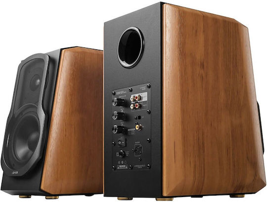 Edifier S1000MKII Αυτοενισχυόμενα Ηχεία με Bluetooth 120W (Ζεύγος) Καφέ