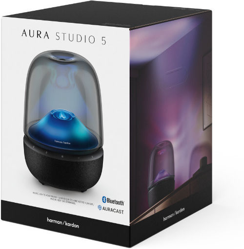 Harman Kardon Aura Studio 5 Αυτοενισχυόμενο Ηχείο με Bluetooth (Τεμάχιο) Μαύρο