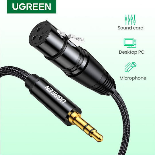 Ugreen AV131 XLR female to 3.5mm male 2m Cable (20244)