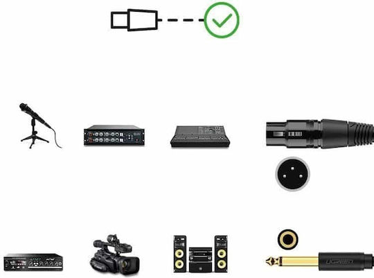Ugreen Av131 XLR male to 6.3mm male 3m Cable (20720)