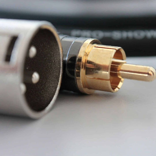 Cobra Cable XLR Male - RCA Male / XLR Male Black 1.5m 51623