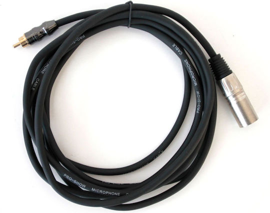 Cobra Cable XLR Male - RCA Male / XLR Male Black 1.5m 51623