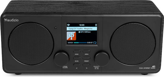 Audizio Foza Tabletop Radio Electric DAB+ with Bluetooth Black