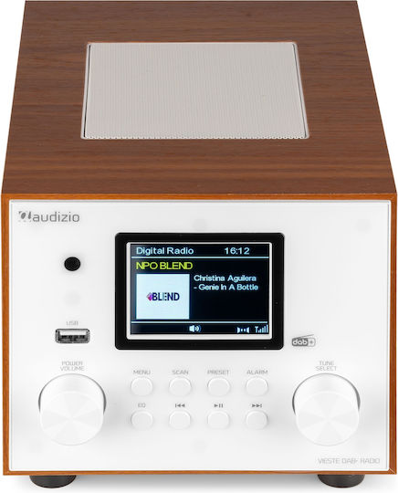 Audizio Vieste Επιτραπέζιο Ραδιόφωνο Ρεύματος DAB+ με Bluetooth και USB Λευκό