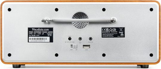 Audizio Foza Tabletop Radio Electric DAB+ with Bluetooth Silver