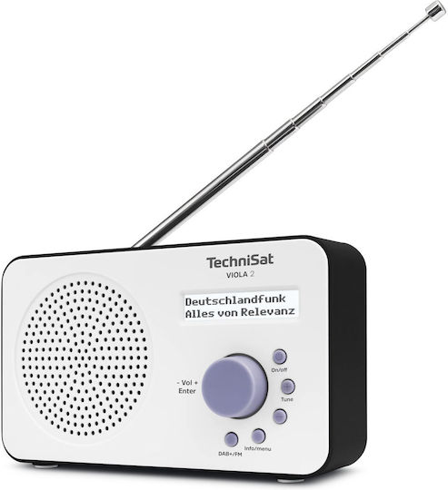 Technisat VIOLA 2 Επιτραπέζιο Ραδιόφωνο Μπαταρίας DAB+ Λευκό